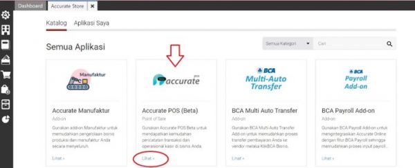 Install Fitur Accurate POS pada Database Accurate Online.